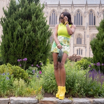 Multi Color Mini Skirt