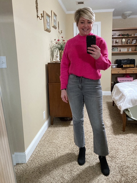 Hot pink to brighten a winter day