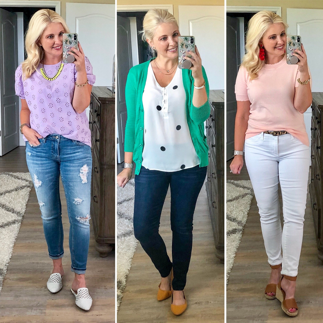 Fashion Look Featuring J.Crew Plus Size Tops and Vigoss Distressed ...