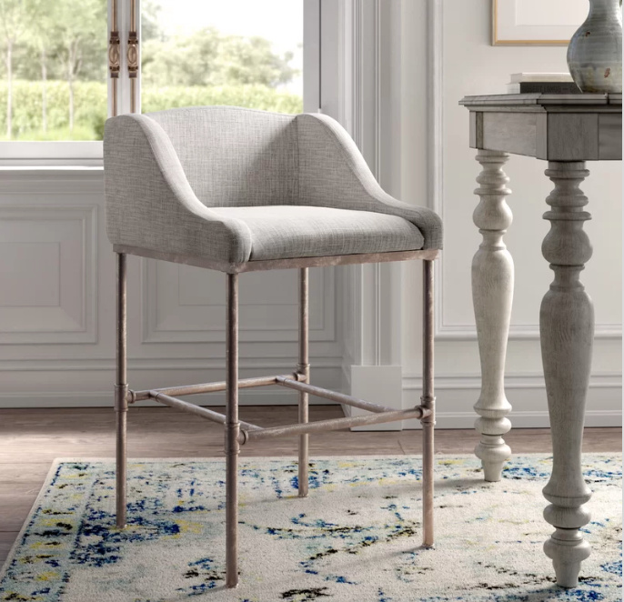 bowden faux leather counter stool