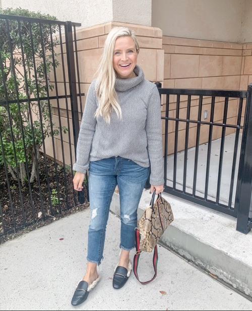 j crew funnel neck pullover