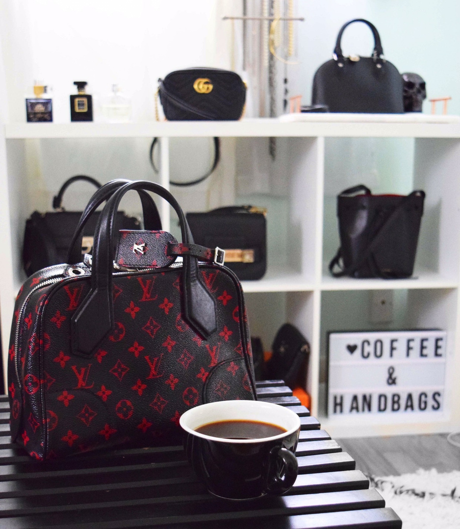 Am I A Bag Lady? Part of my collection: Gucci Marmont, Louis Vuitton Epi  Alma BB, Mansur Gavriel Mini Mini Bucket Bag