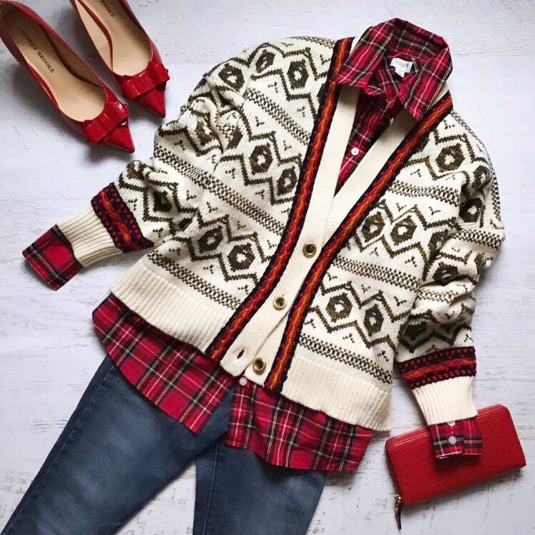 Fashion Look Featuring J.Crew Plus Size Sweaters and Madewell Cardigans by respecttheshoes