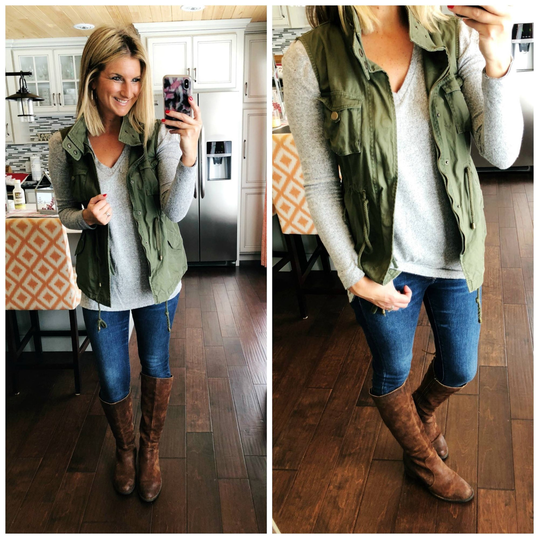 Fashion Look Featuring BP Plus Size Sweaters and Lucky Brand Skinny ...