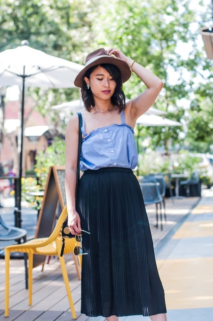 Pleated skirts go with everything -- dress them up or down  #ShopStyle #MyShopStyle
