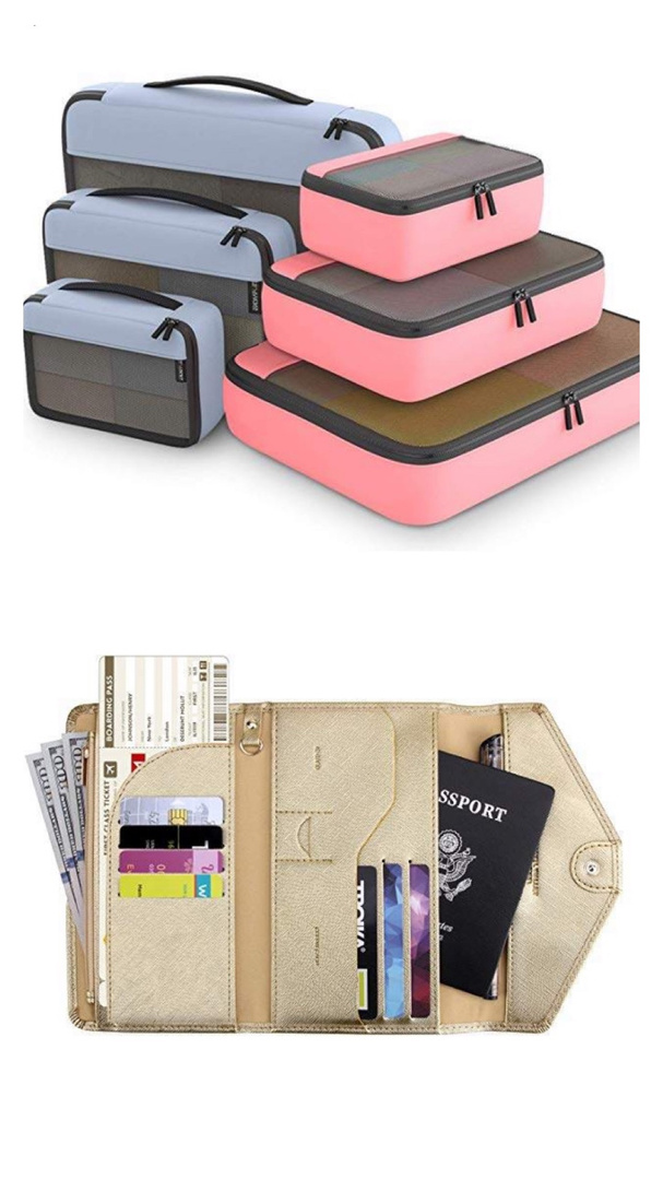 Look by Kristi Hemric featuring Zoppen Multi-purpose Rfid Blocking Travel Passport Wallet (Ver.4) Tri-fold Document Organizer Holder