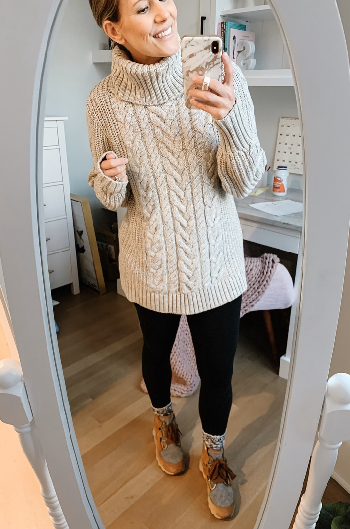 gap turtleneck sweater dress