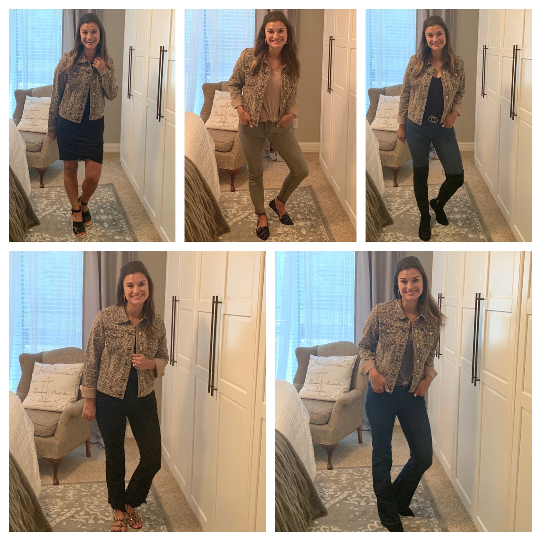 blanknyc leopard denim jacket