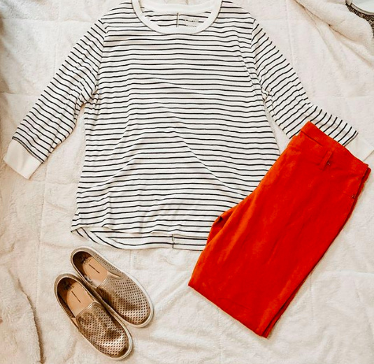 Look by Abby Hershberger featuring Time And Tru Women's Full Length Soft Knit Color Jegging