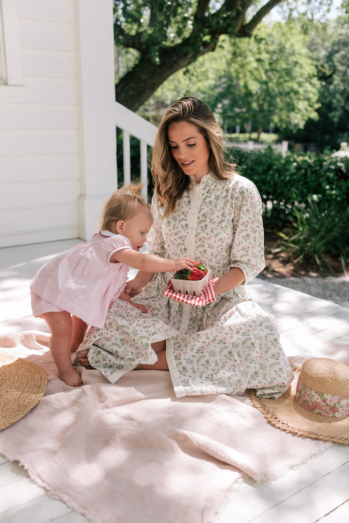 sea daisy smocked dress