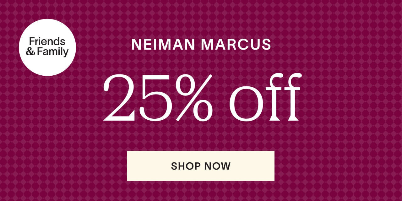 The Friends & Family sale is on at Neiman Marcus! Get 25% off select regular-price styles and 20% off select designer jewelry brands. Offer valid: 9/25-10/2