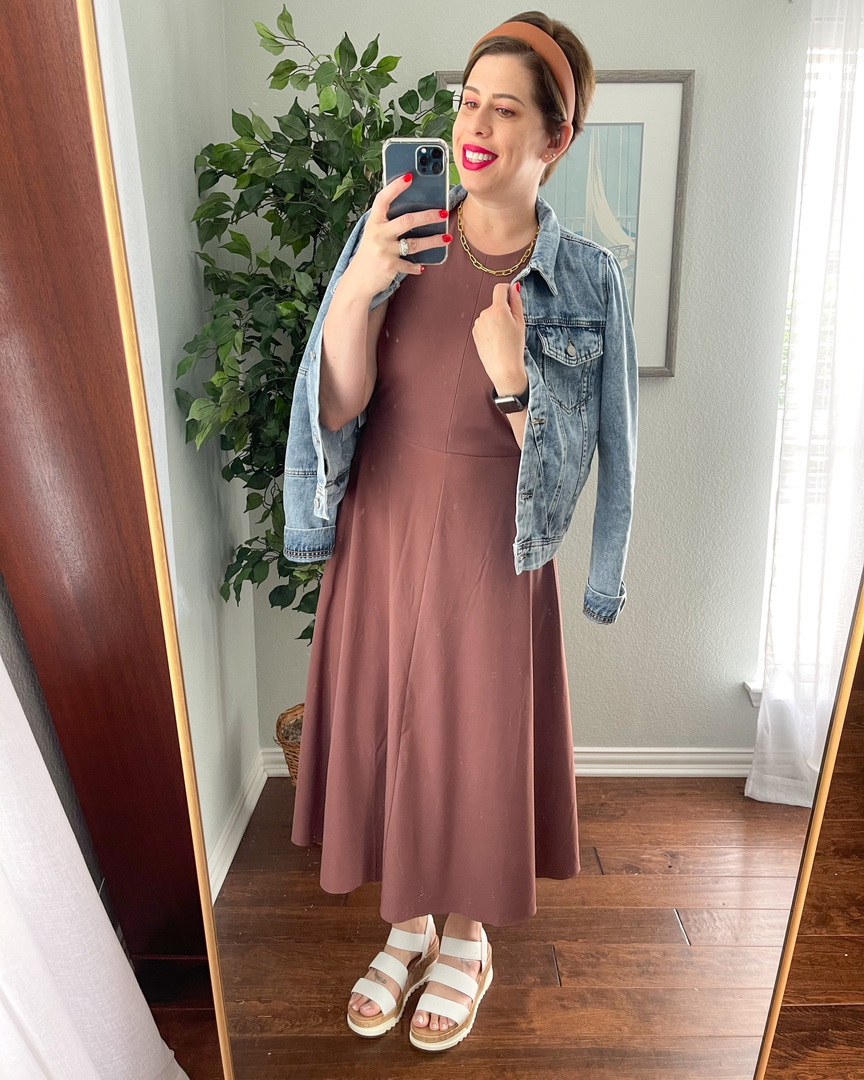 athleta midi dress