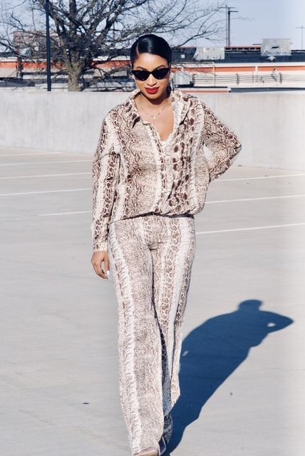 snakeskin jumpsuit pretty little thing