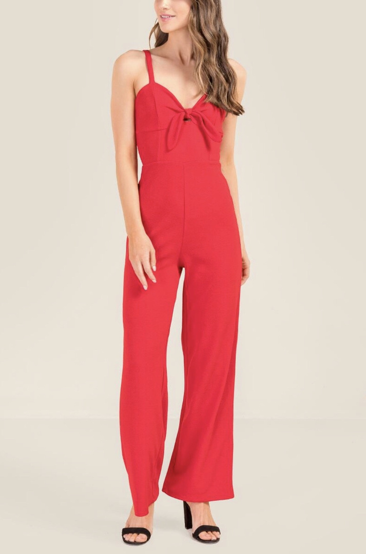 francescas red jumpsuit