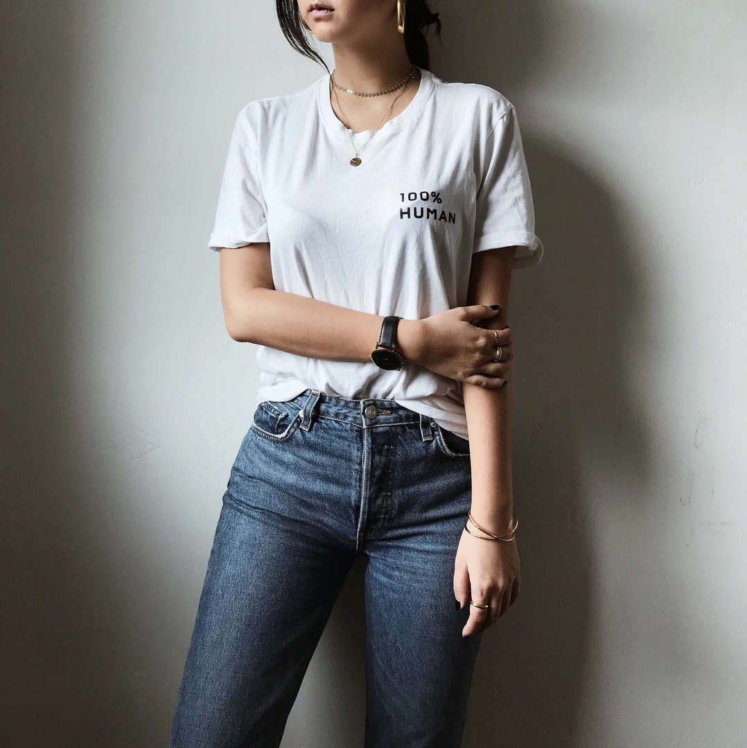 Fashion Look Featuring Reformation Plus Pants and Everlane T-shirts by ...