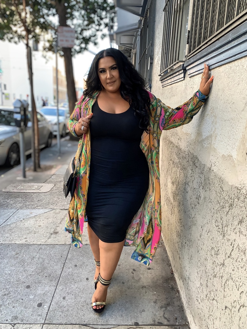 Look by Cocos Curvy Closet  featuring Missguided Plus Size Brown Leopard Print Kimono