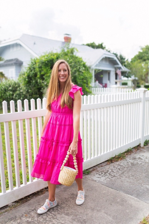 j crew pom pom dress