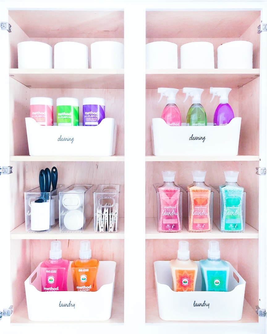 Look by The Home Edit featuring White Plastic Storage Bins with Handles