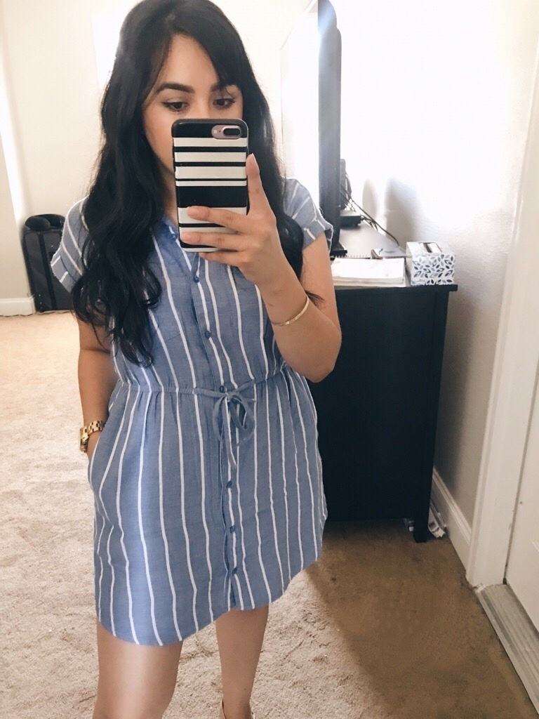 abercrombie button down dress