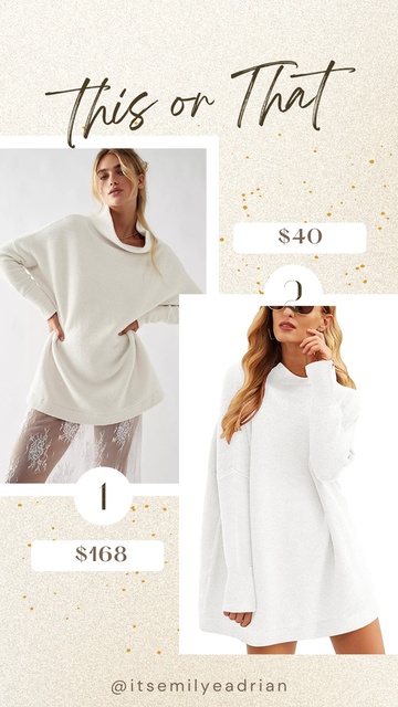 . The only other difference...a huge change in price!! #ShopStyle #MyShopStyle #Winter #Holiday #TrendToWatch #LooksChallenge