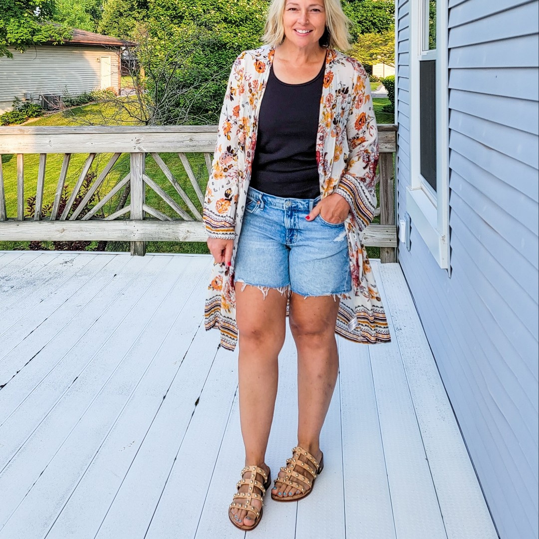 Fashion Look Featuring Sam Edelman Sandals and Gap Denim