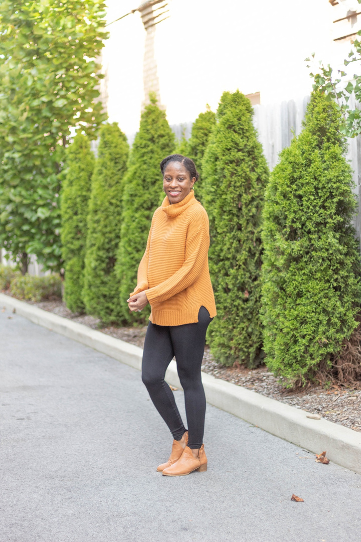 Look by Spring Davis featuring Women Turtleneck Sweater - Long Sleeve Casual Baggy Chunky Knit Pullover Sweater Tops