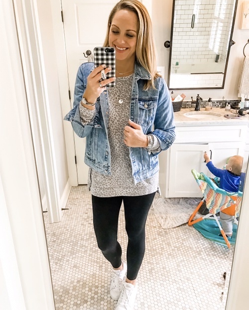 Fashion Look Featuring Old Navy Denim Jackets and adidas Sneakers ...