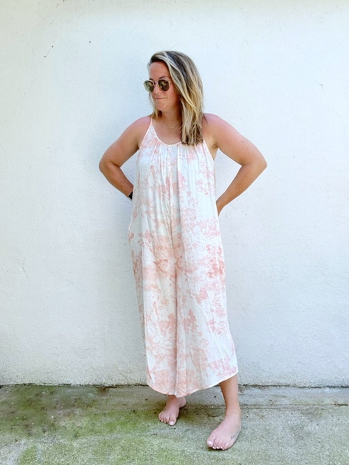 boho me tie dye jumpsuit