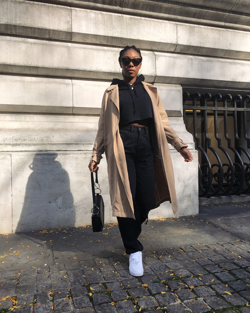 Look by shainacooper featuring adidas Originals adicolor Cropped Cotton Three-Stripe Hoodie