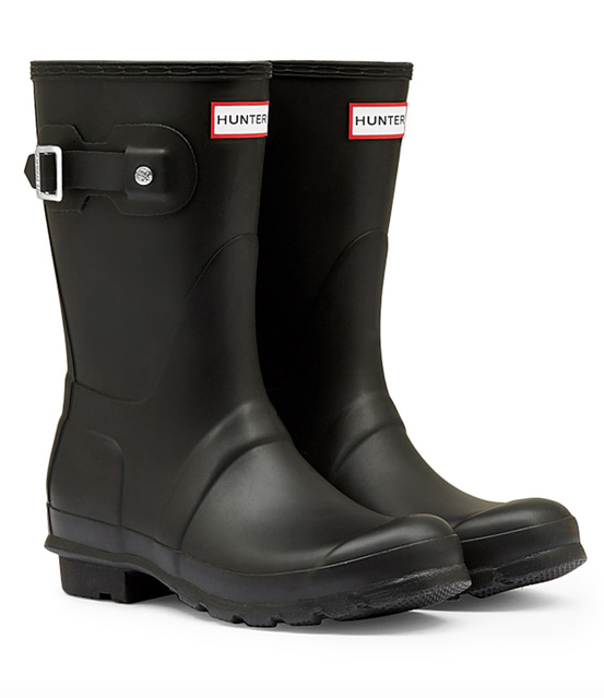 short matte rain boots