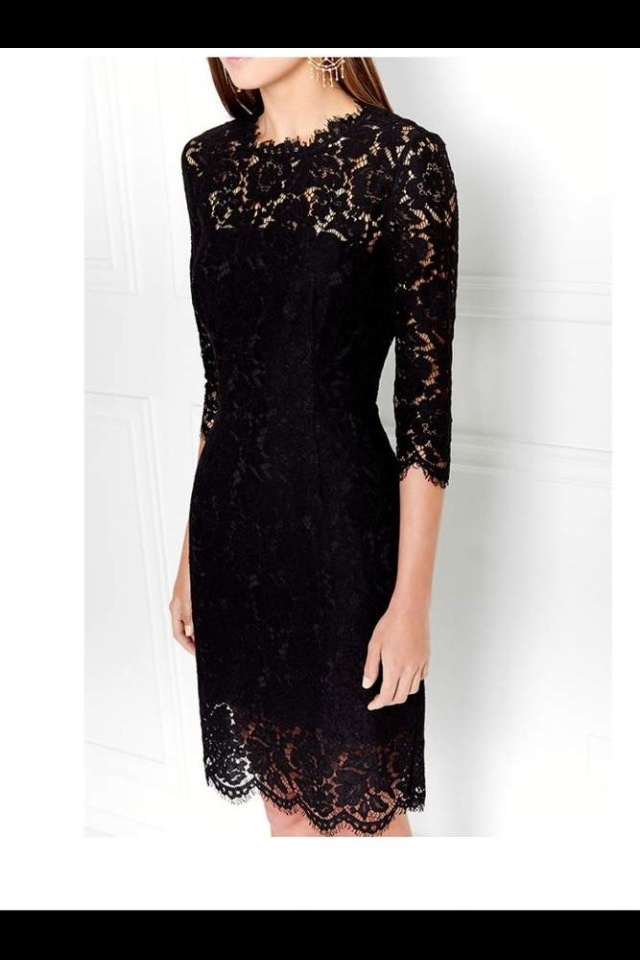 rachel zoe black lace dress