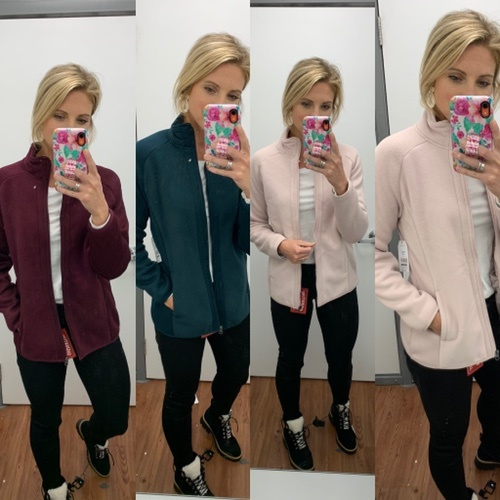 time and tru sweater fleece jacket