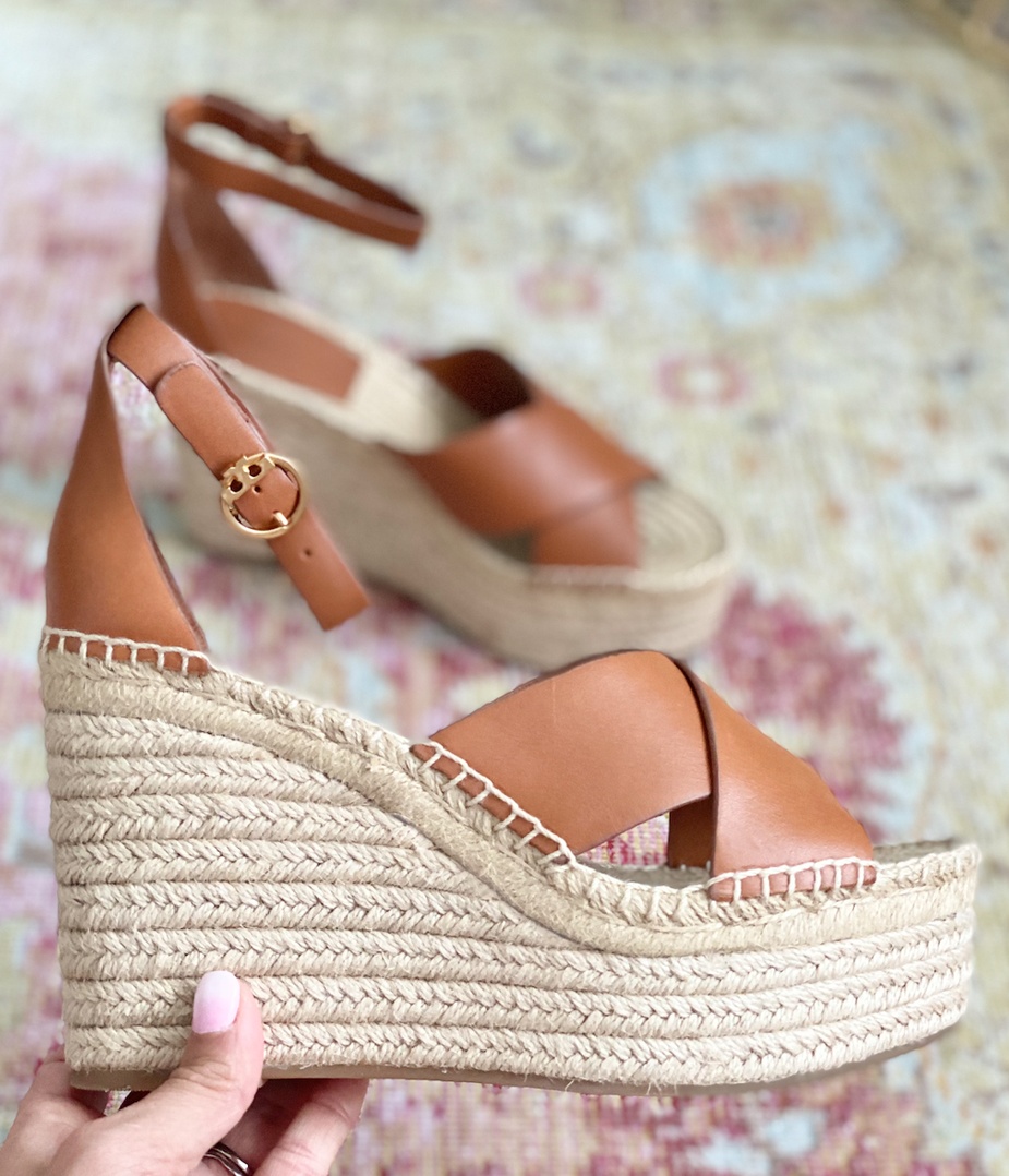 Fashion Look Featuring Tory Burch Open Toe Espadrilles and A New Day Wedges  by justposted - ShopStyle