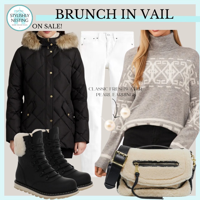 Shop this "Brunch in Vail" style board!  #CollectiveVoiceHQ #LooksChallenge #TrendToWatch #Winter #Holiday #Vacation #Travel