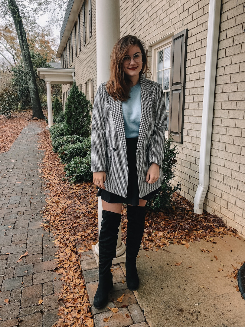 Fashion Look Featuring Marc Fisher Over the Knee Boots and Steve Madden Boots by Therosepetalblog ShopStyle