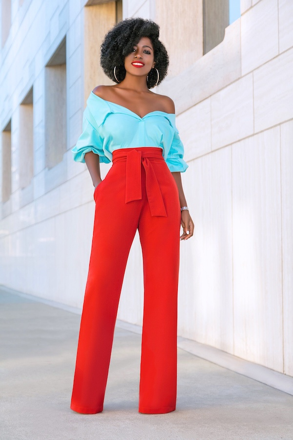 Fashion Look Featuring Kirundo Long Sleeve Tops and Jacquemus Wide-Leg ...