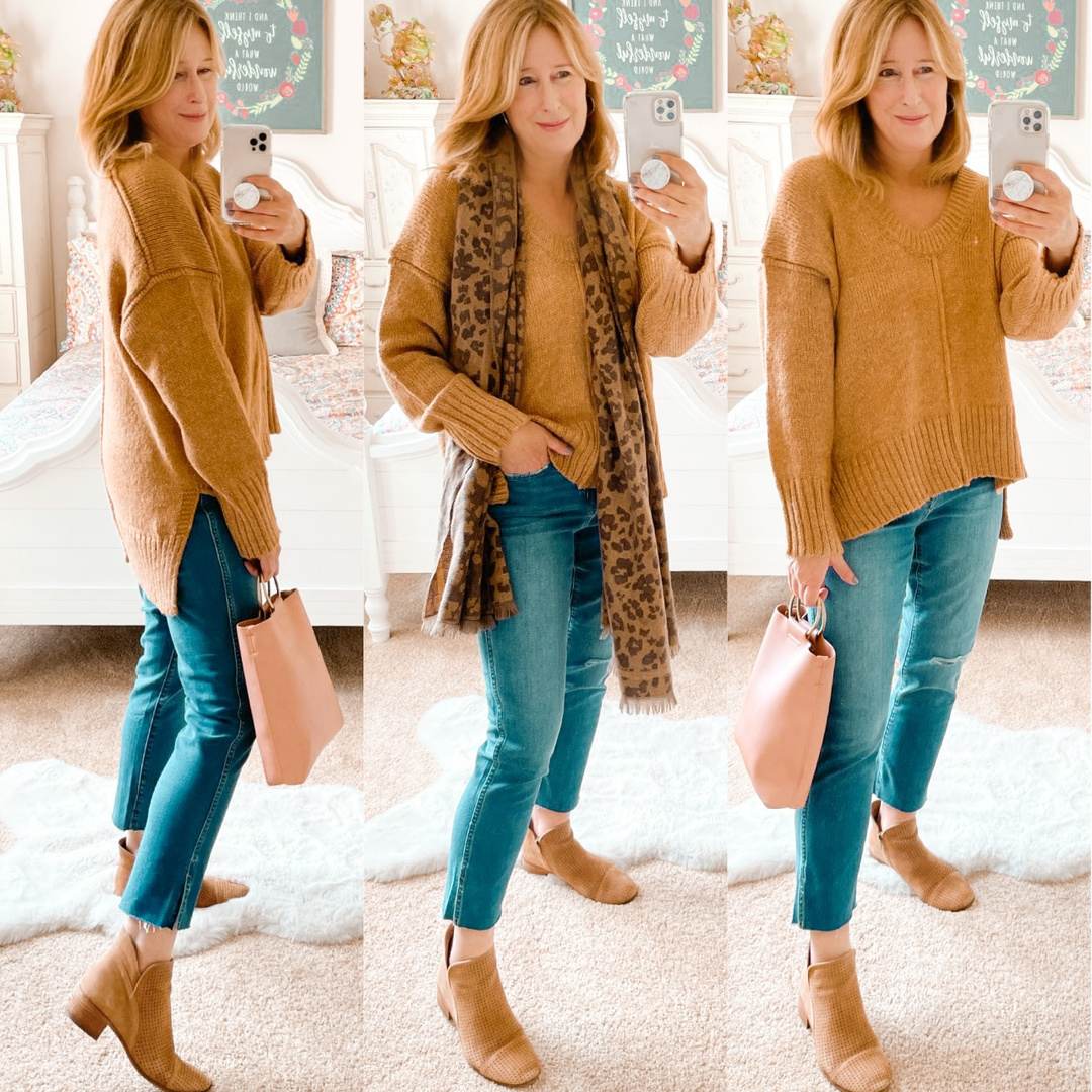 Fashion Look Featuring Gap Stretch Jeans and Free People V-Neck Sweaters by  JodeFinds - ShopStyle