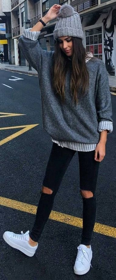 Fashion Look Featuring Hera Distressed Jeans and H&M Sweaters by ...
