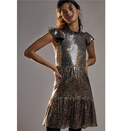 Anthropologie Maeve Kara sequins mini dress good