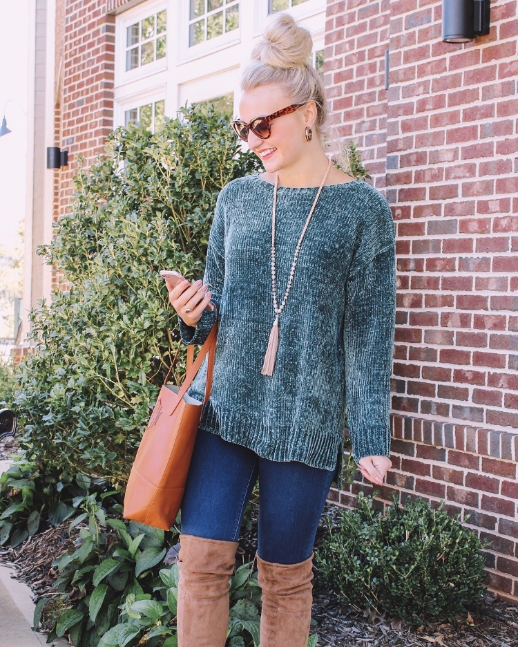 Chenille shop sweater loft