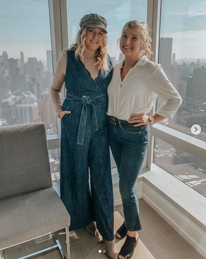 pilcro bibbed denim jumpsuit