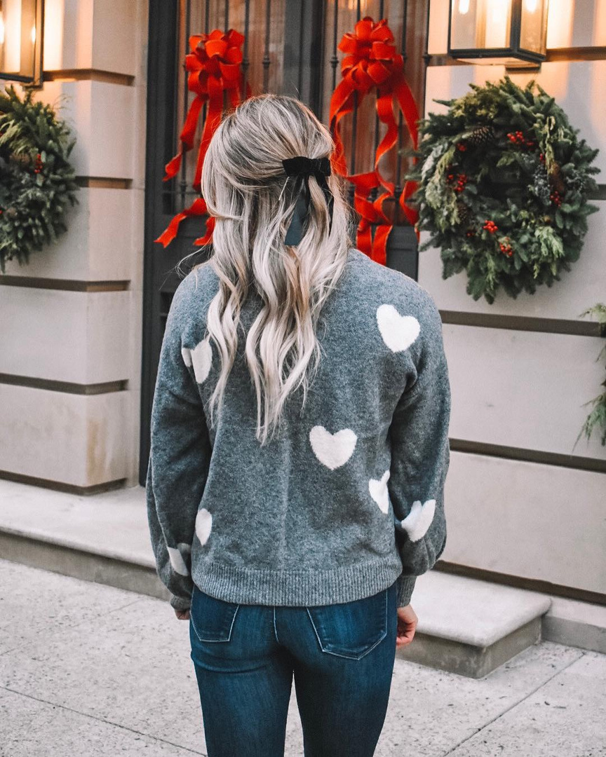 madewell heart sweater