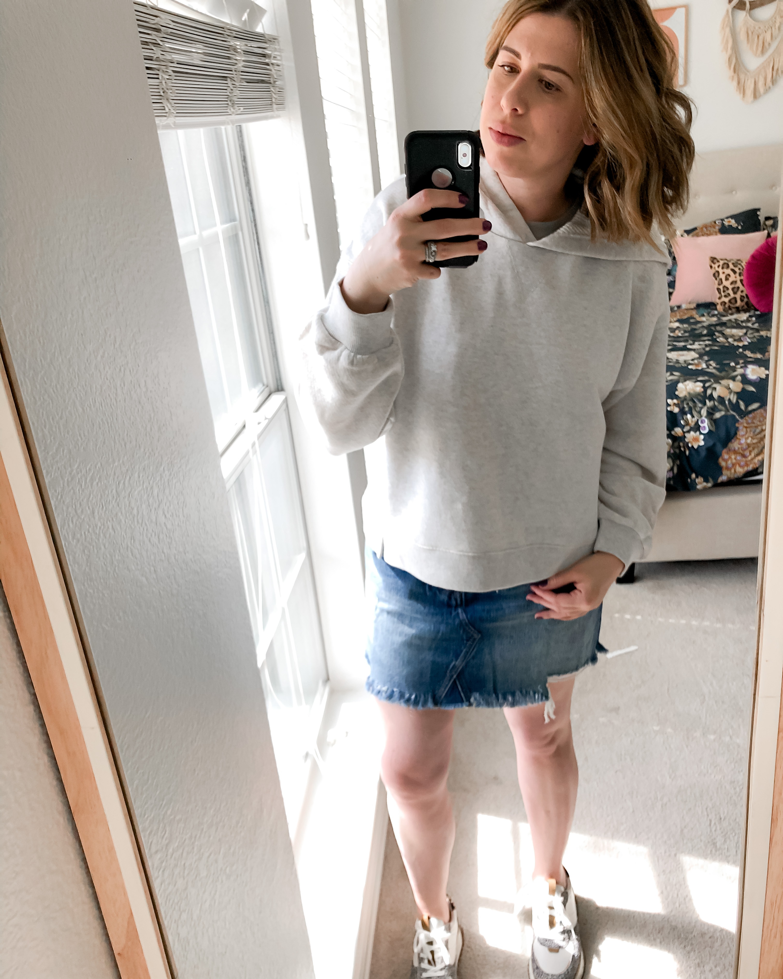 Hoodies and Madewell Mini Skirts 