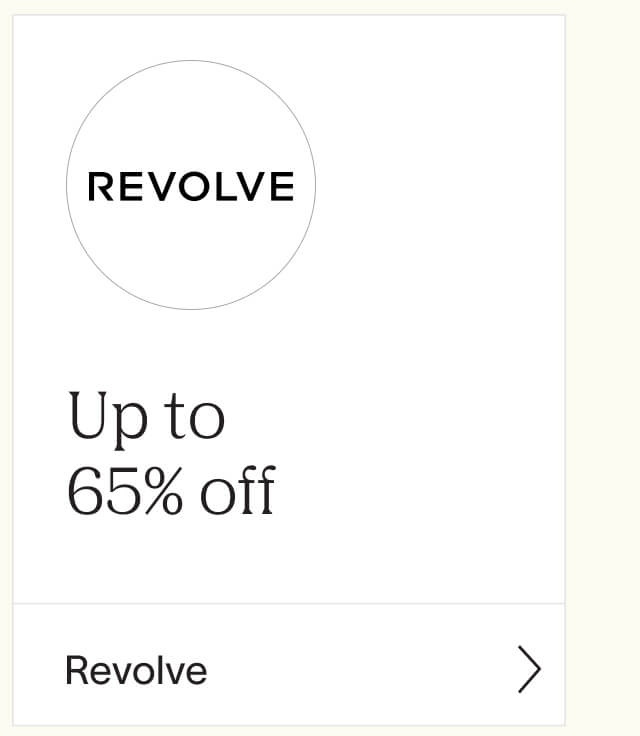 Shop up to 65% off at Revolve