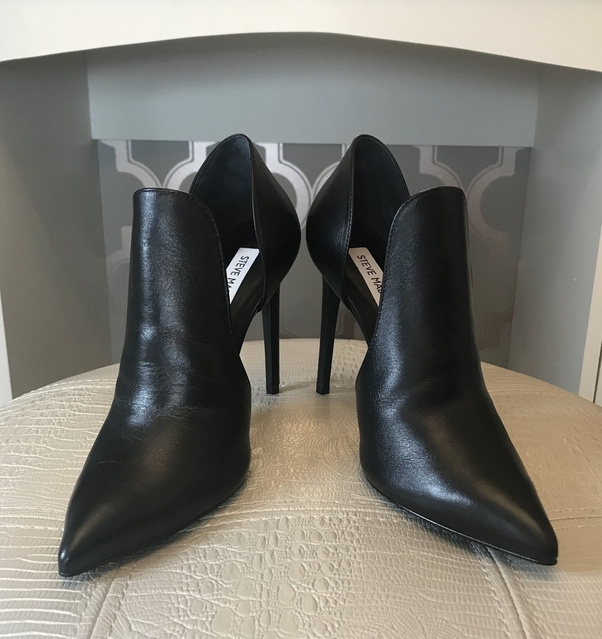 Steve madden dolly hot sale black leather