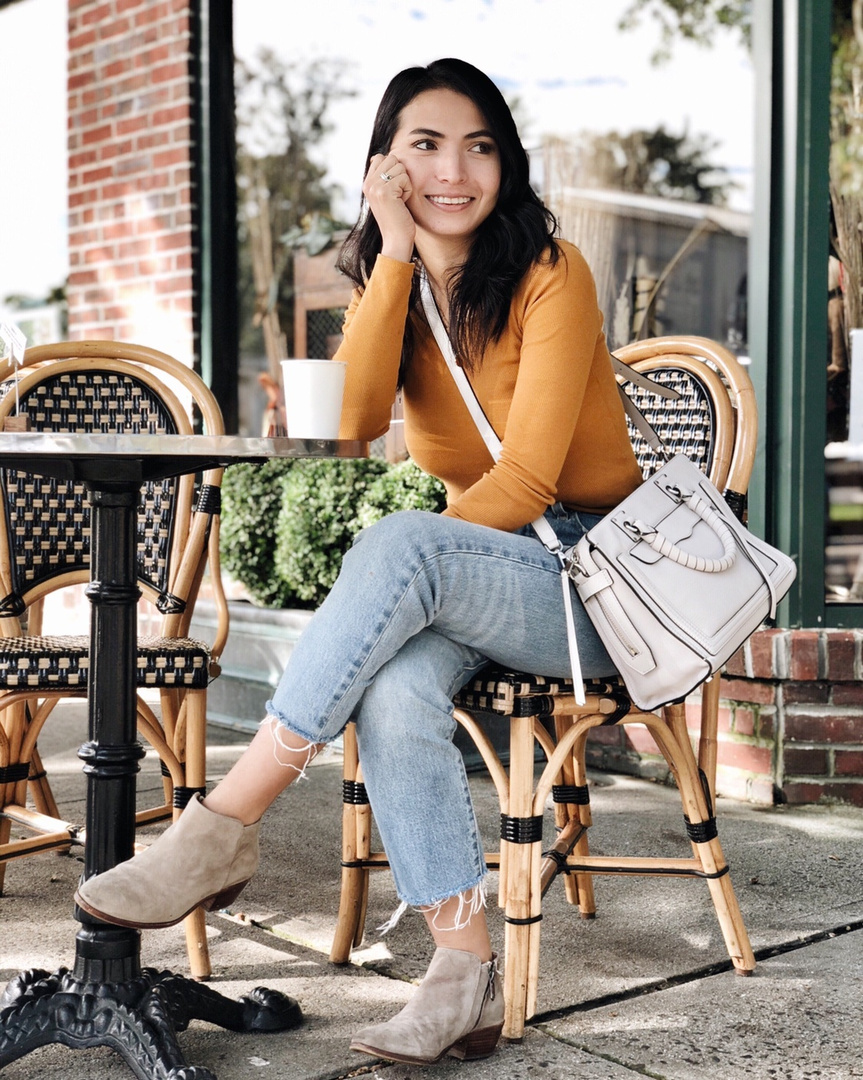 Fashion Look Featuring Sam Edelman Boots and Rebecca Minkoff Satchels ...