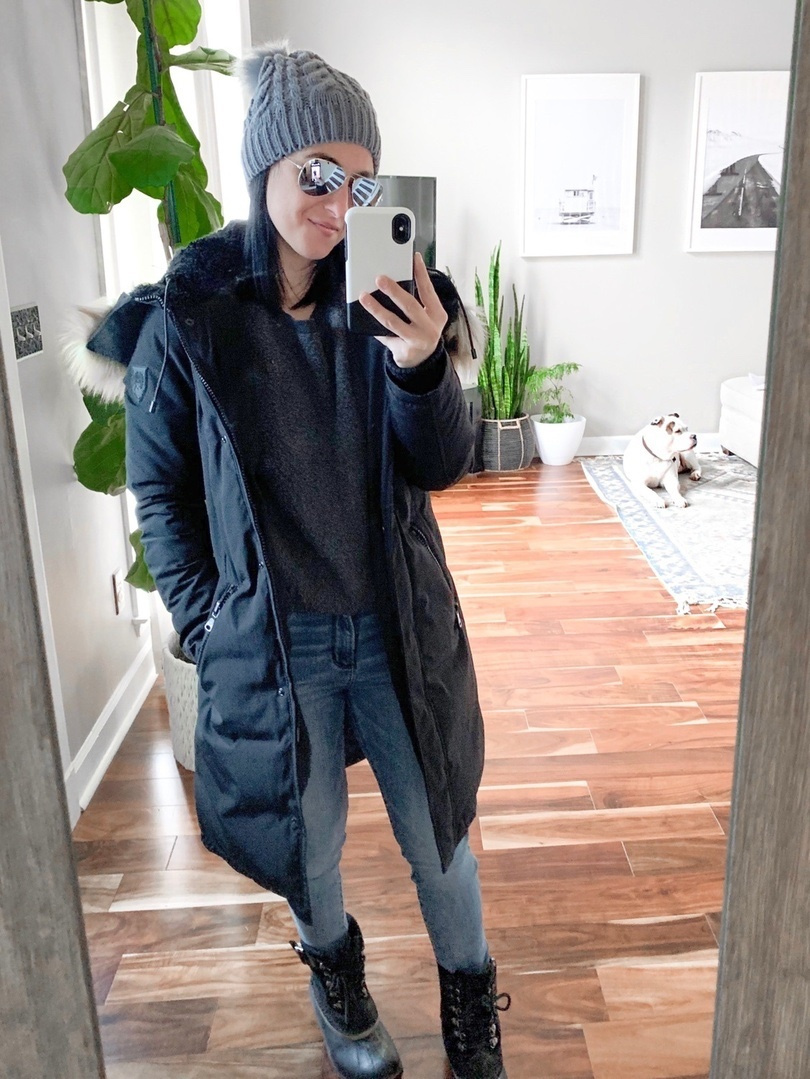 vince camuto faux fur hooded parka