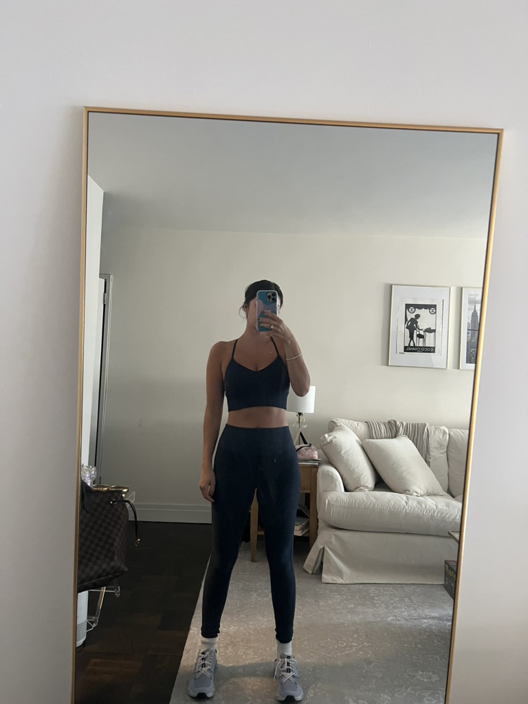 Fashion Look Featuring Alo Yoga Bras and Alo Yoga Sports Bras