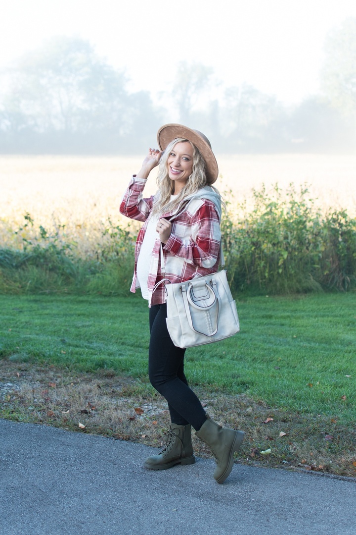 Look by Living in Yellow featuring Time And Tru Women's Hooded Flannel