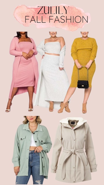 Plus Size Fall Fashion this week from Zulily, #ShopStyle#plusizefashion #knitsets #plussizefallfashion #fallfashion #shacket